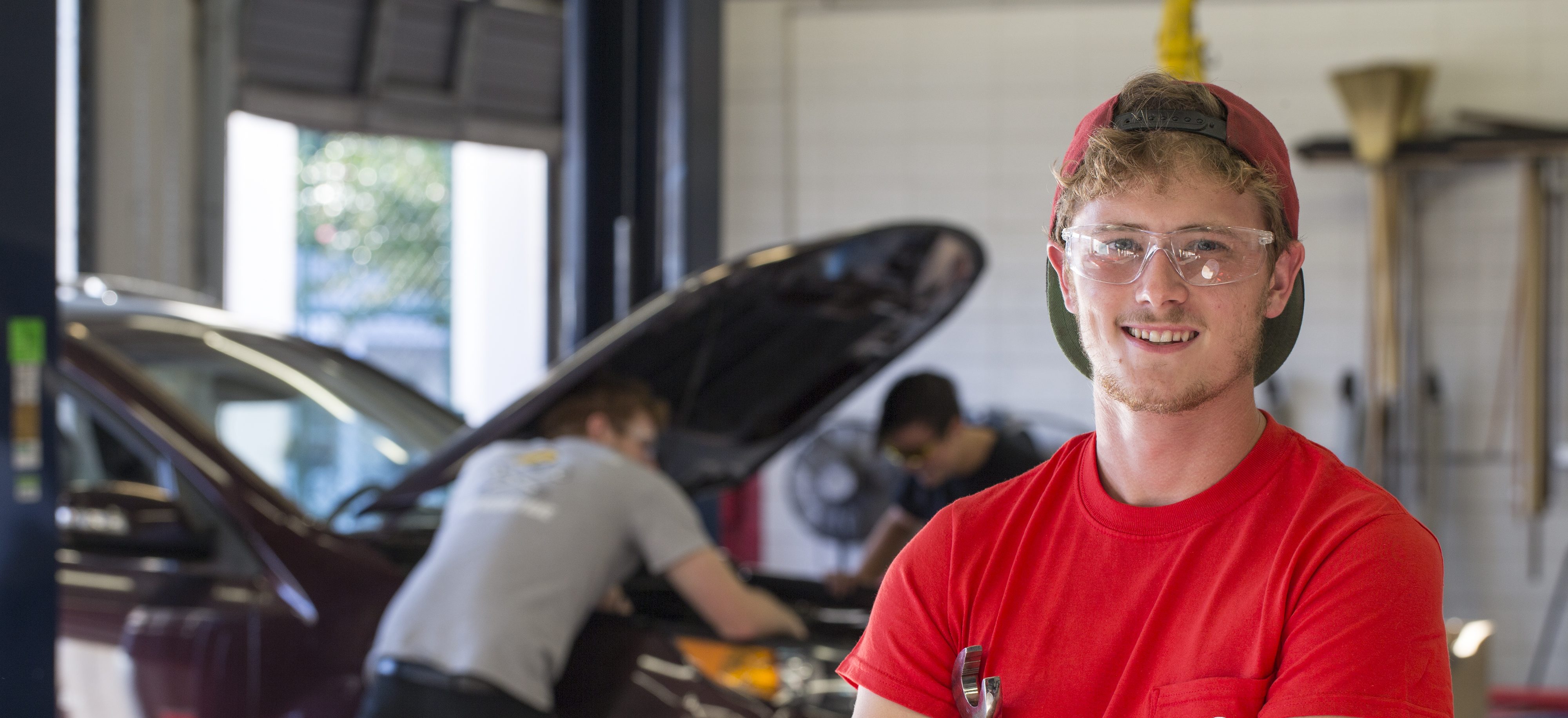 Automotive Technology students at work