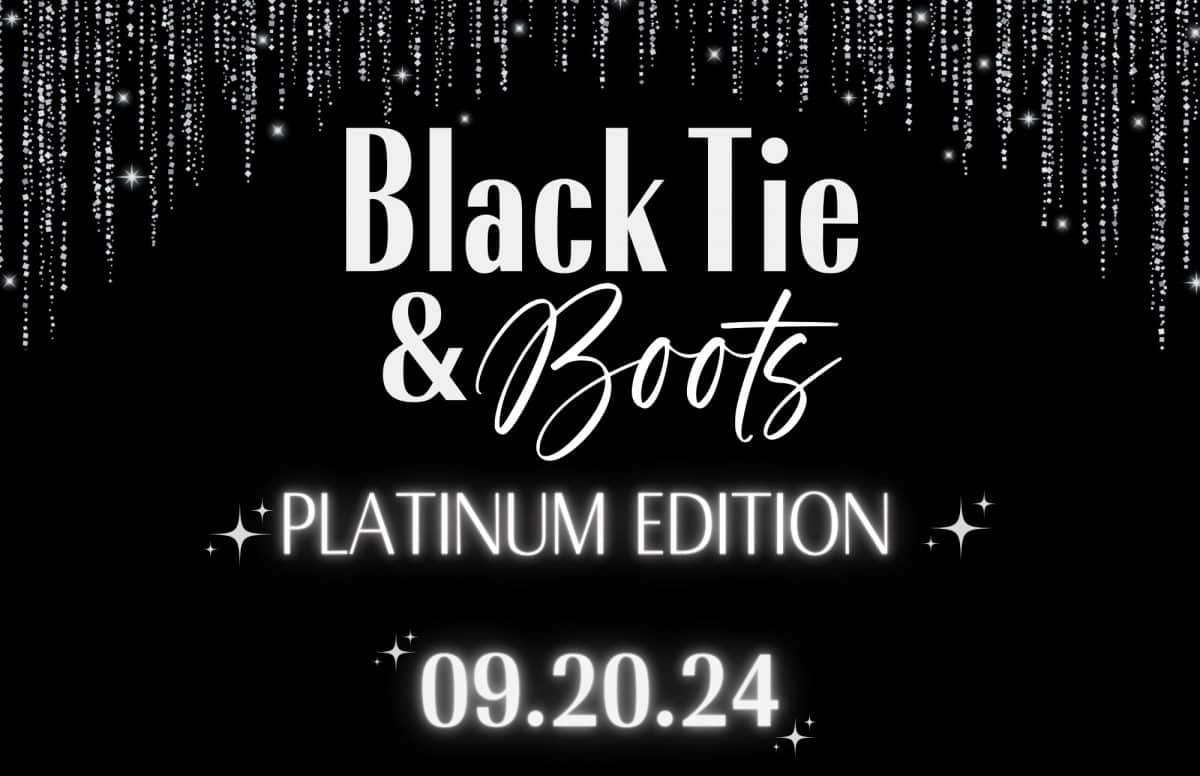 Save The Date Black Tie and Boots