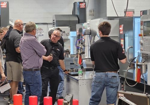 Haas Demo Day Instructor demoing equipment