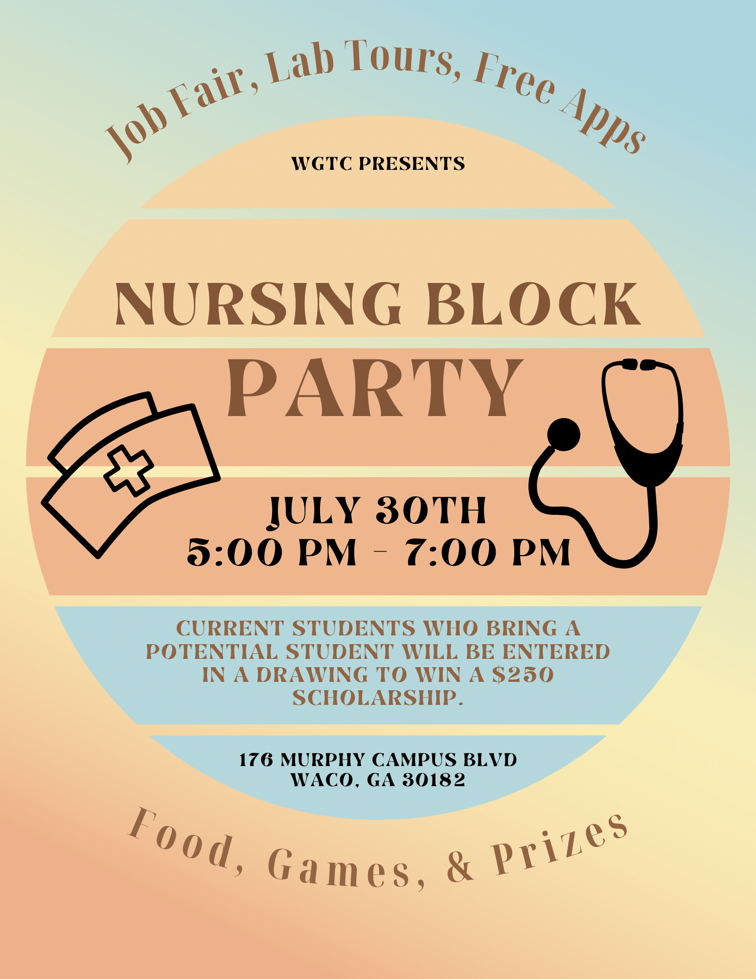 Image of Nursing Block Party Flyer