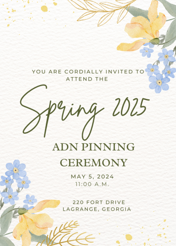 Spring 2025 Adn Pinning Ceremony