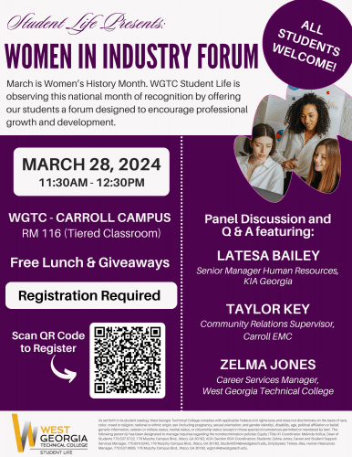 Women In Industry Day flyer